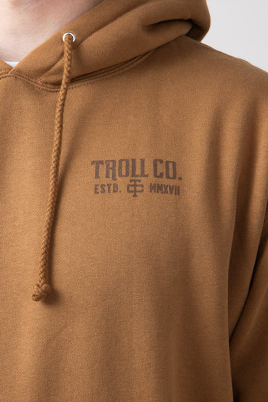 Troll Co. Pay Me Hoodie for Men in Saddle