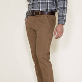 Union Lounge Chino Pants for Men in Chestnut