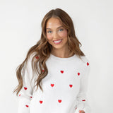 Miracle Heart Sweater for Women in White