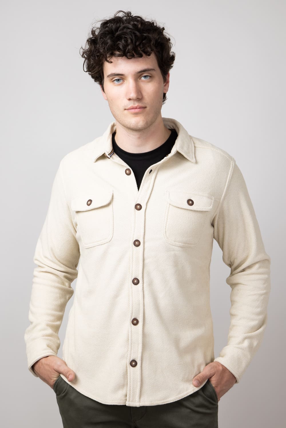 Shirt jacket fleece 2024 jackets for men