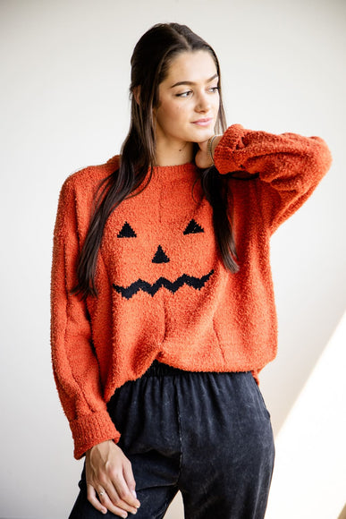 Pumpkin Sweater for Women in Orang