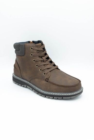 B52 by Bullboxer Moc Toe Boots for Men in Dark Brown