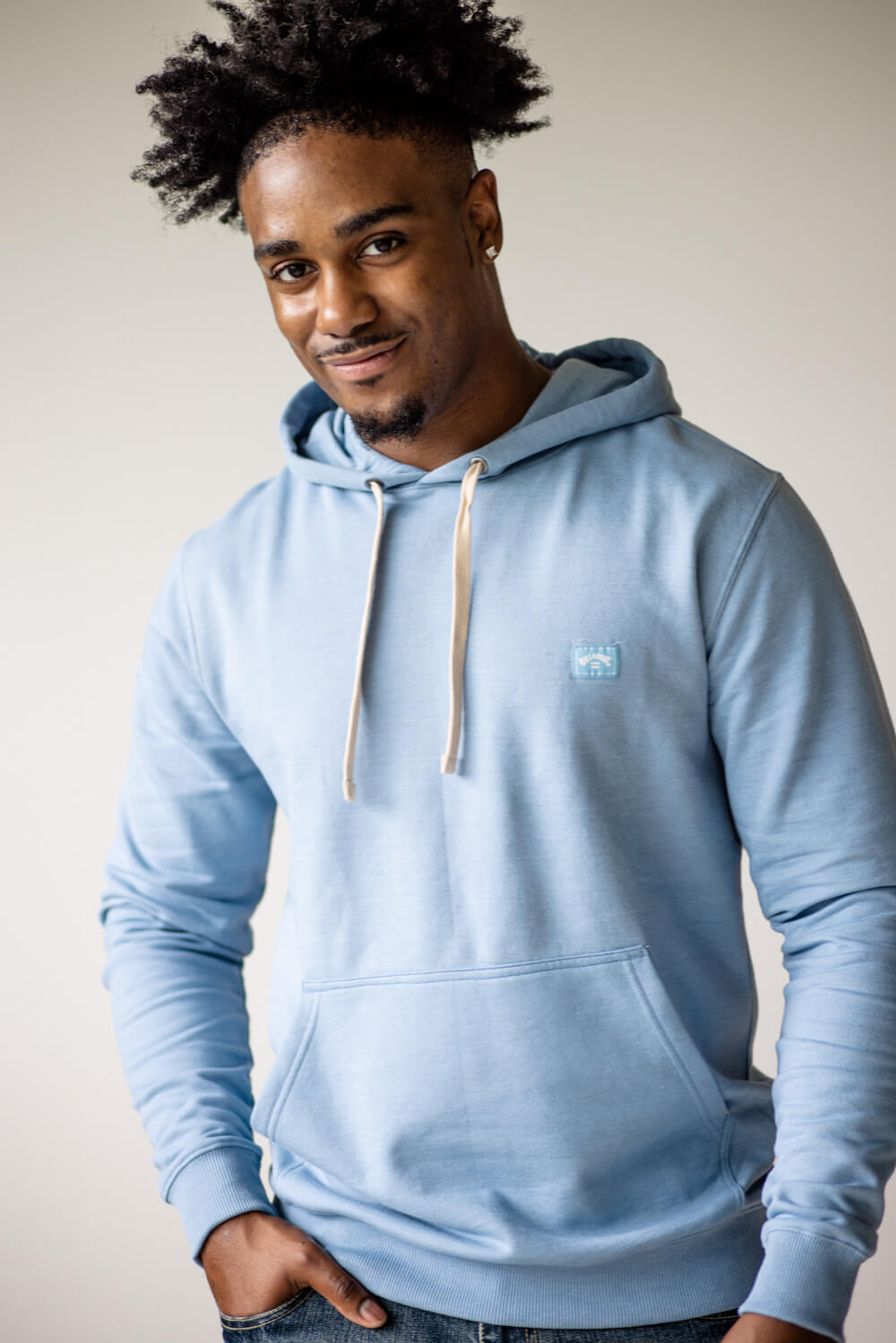 Baby blue hoodie for men sale