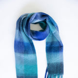 Blanket Scarf for Women in Blue