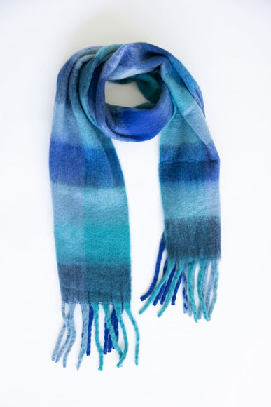 Blanket Scarf for Women in Blue