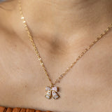 Bow Necklace in Gold