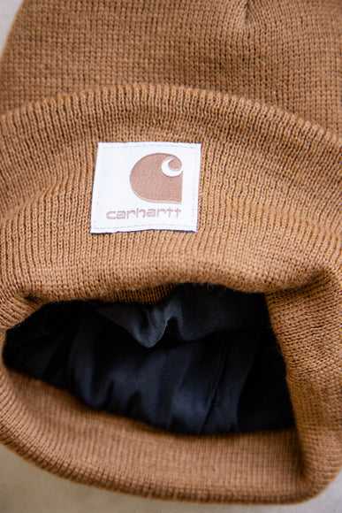 Carhartt Knit Satin Lined Beanies for Women in Brown