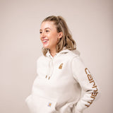 Carhartt Logo Sleeve Midweight Hoodie for Women in White