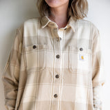 Carhartt Loose Fit Twill Shirt Jacket for Women in Oat Milk