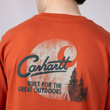 Carhartt Relaxed Fit Lightweight Camp Graphic T-Shirt for Men in Red