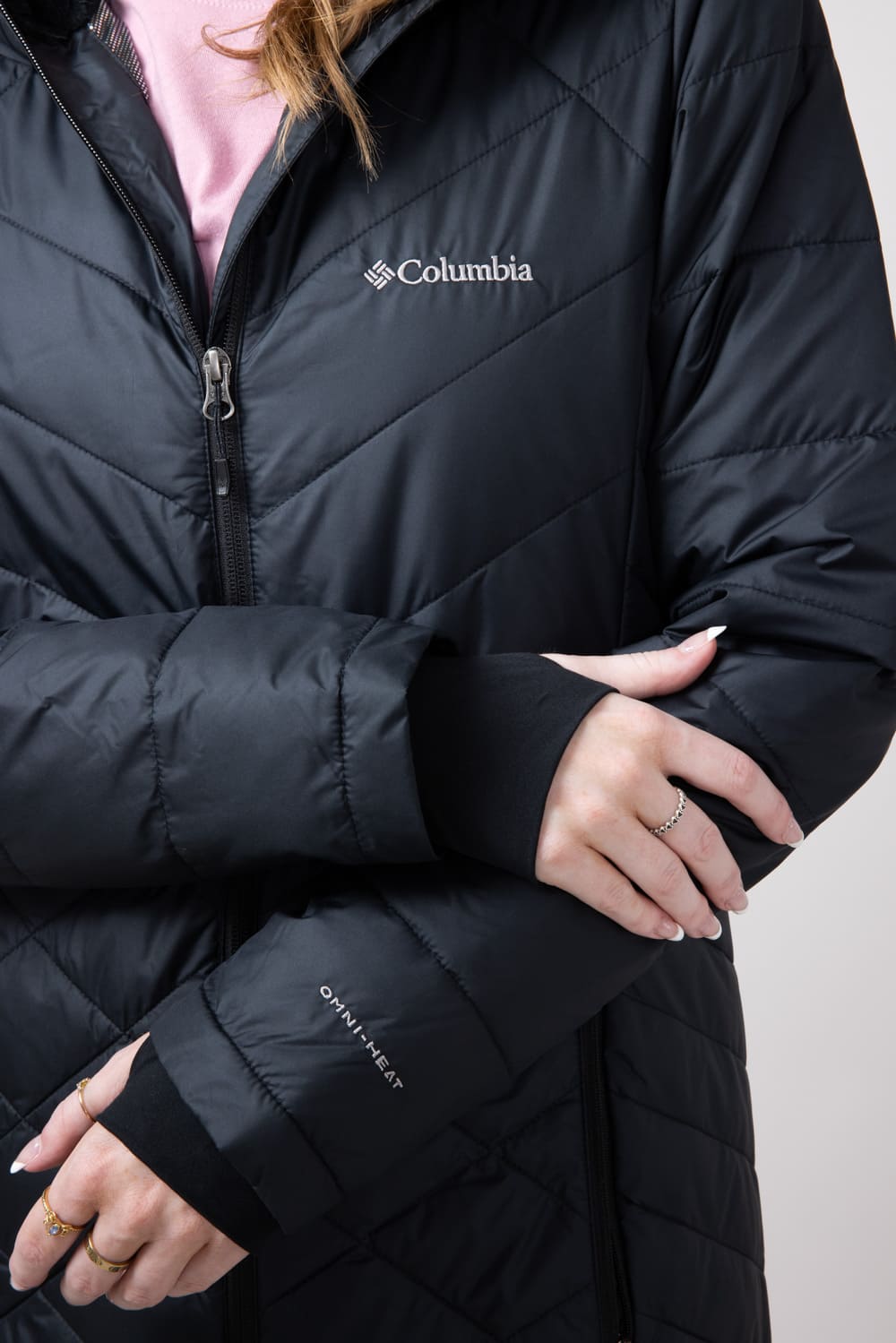 $160+ New Columbia store OMNI-HEAT Heavenly Long Hooded Parka / Jacket! S