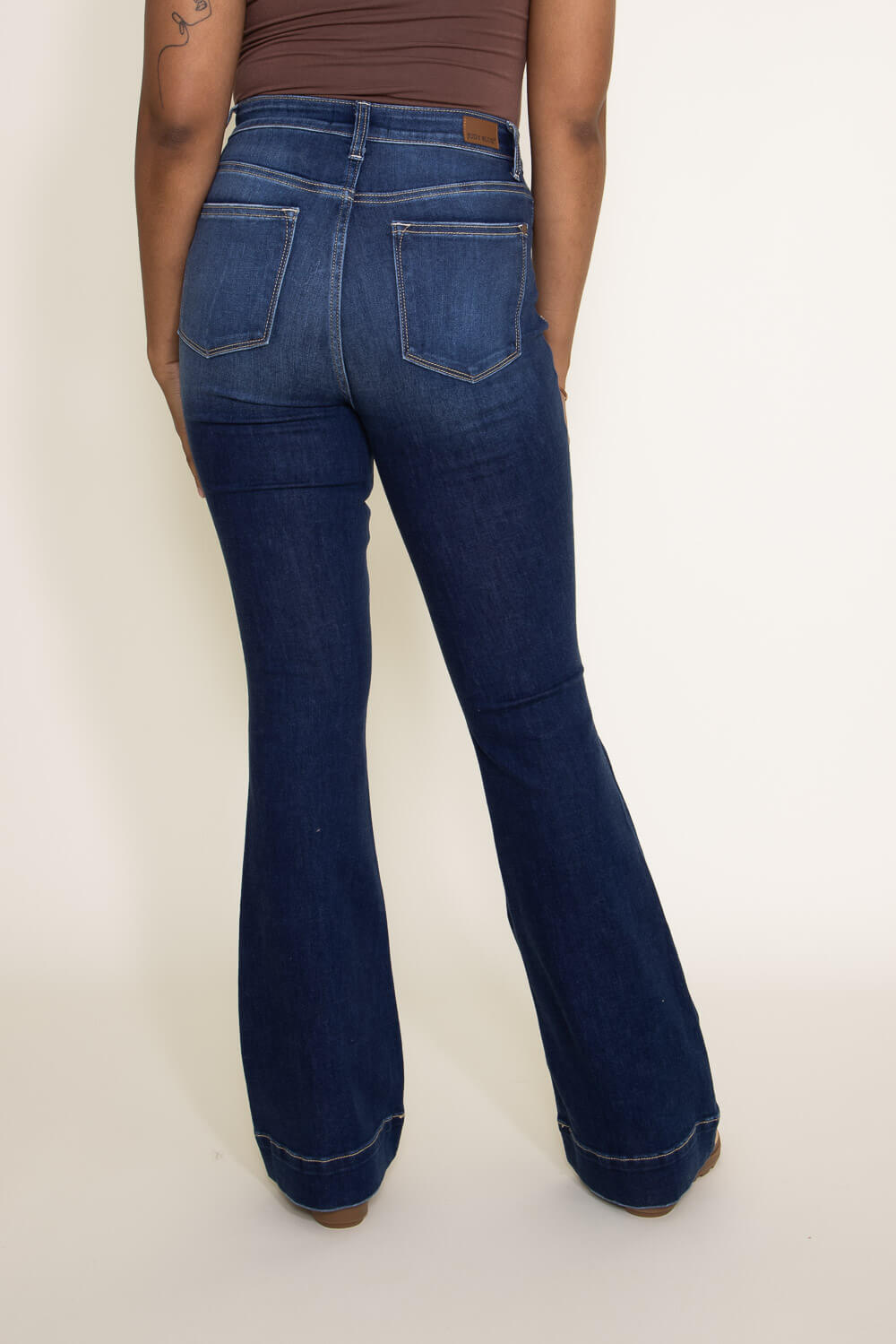 Judy Blue  Women's Melinda High Rise Control Top Flare Jeans in Marigold –  becauseofadi