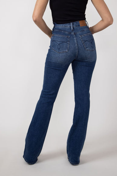 Judy Blue Embroidered Back Pocket Long Bootcut Jeans for Women