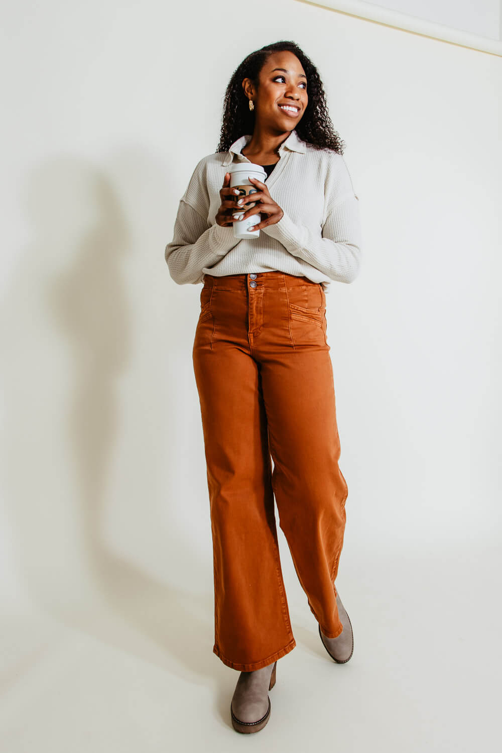 Buy Orange Trousers & Pants for Women by Kovet Online | Ajio.com