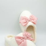 MIA Platform Bow Slippers for Women in Blush