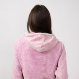 Mineral Wash Hoodie in Rose