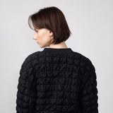 Quilted Puffer Jacket for Women in Black