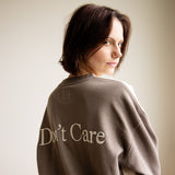 1897 Active Don’t Know Don’t Care Sweatshirt for Women in Beige Fossil