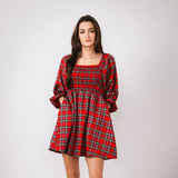 Simply Southern Holiday Dress for Women in Plaid