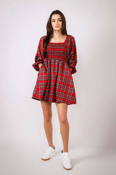 Simply Southern Holiday Dress for Women in Plaid