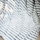 Simply Southern Luxe Pom Pom Throw Blanket in Pavement Grey