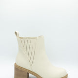 Soda Wisely Lug Booties for Women in Bone