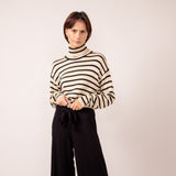 Wide Leg Bow Tie Pants for Women in Black