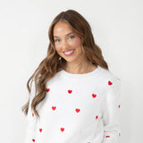 Miracle Heart Sweater for Women in White