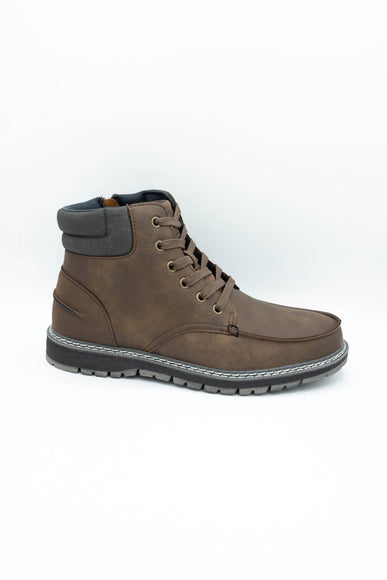 B52 by Bullboxer Moc Toe Boots for Men in Dark Brown