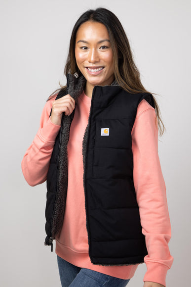 Carhartt Montana Puffer Insulated Reversible Vest for Women in Black