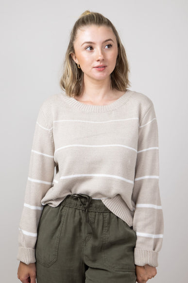 Miracle Striped Sweater for Women in Ivory