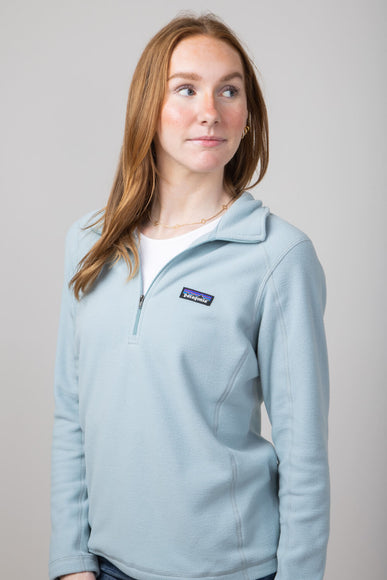 Patagonia Women's Micro D ¼ Zip Fleece in Thermal Blue