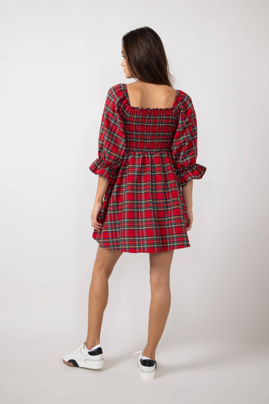 Simply Southern Holiday Dress for Women in Plaid