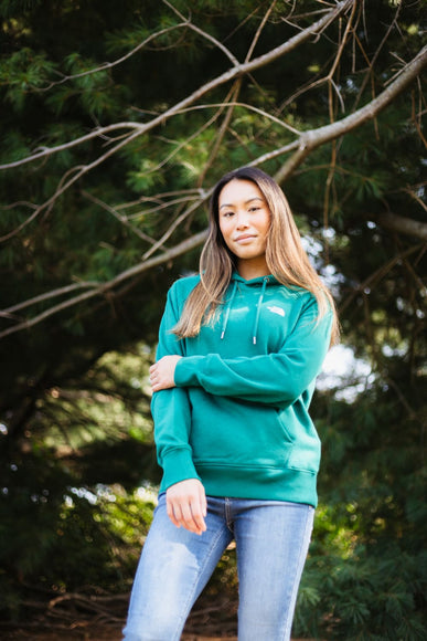 The North Face Evolution Hoodie for Women in Evergreen