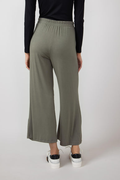 Wide Leg Lounge Pants for Women in Vintage Olive