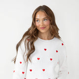 Miracle Heart Sweater for Women in White