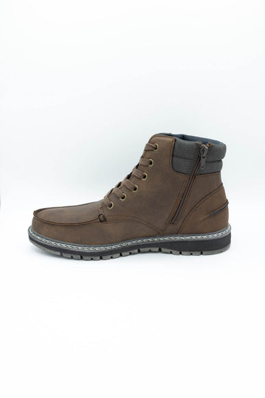 B52 by Bullboxer Moc Toe Boots for Men in Dark Brown