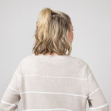 Miracle Striped Sweater for Women in Ivory