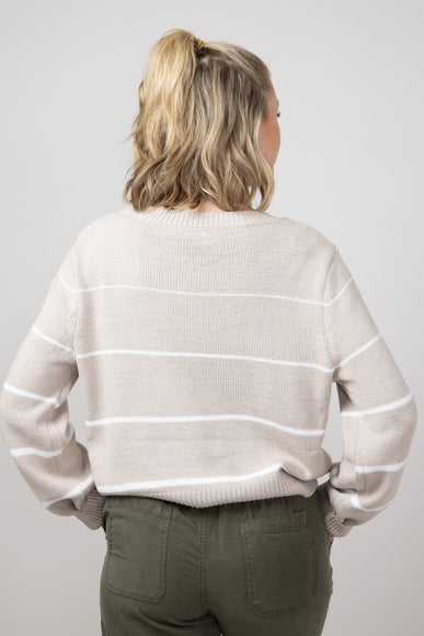 Miracle Striped Sweater for Women in Ivory