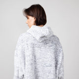 Simply Southern Simply Hoodie Poncho for Women in Heather Grey