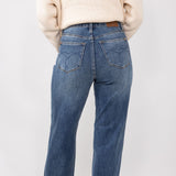 Judy Blue High Waist Raw Hem Straight Jeans for Women