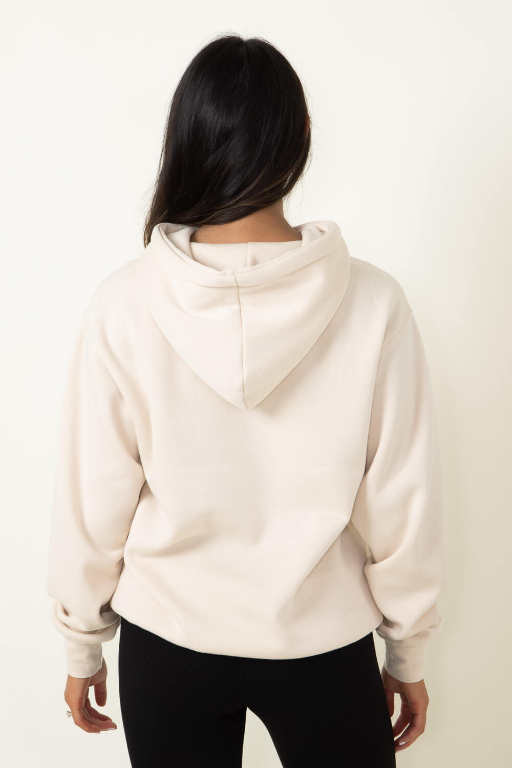 Cream hoodie womens hotsell