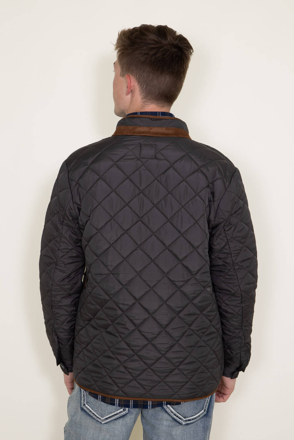 Quilted Field Jacket for Men in Dark Grey | 9027-MIDNIGHT – Glik's