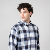 1897 Legends Flannel Shirt for Men in White/Brown/Blue