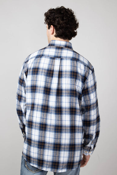 1897 Legends Flannel Shirt for Men in White/Brown/Blue