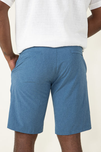 1897 Original Heather Hybrid Shorts for Men in Cobalt Blue