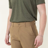 1897 Original Premier Slub Hybrid Shorts for Men in Khaki