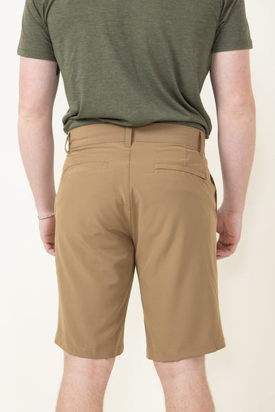 1897 Original Premier Slub Hybrid Shorts for Men in Khaki