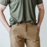 1897 Original Premier Slub Hybrid Shorts for Men in Khaki