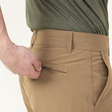 1897 Original Premier Slub Hybrid Shorts for Men in Khaki